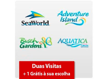 SeaWorld Two Park Ticket - 3 anos ou +